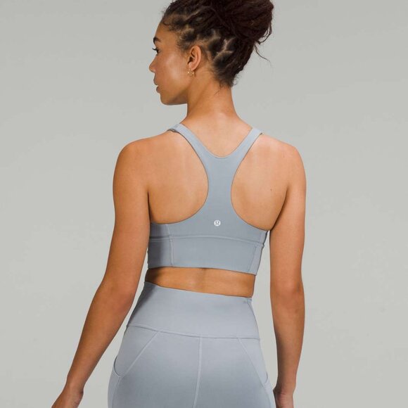 Lululemon Wunder Train Longline Bra Medium Support, C/D Cup Chambray Gray - Picture 2 of 8